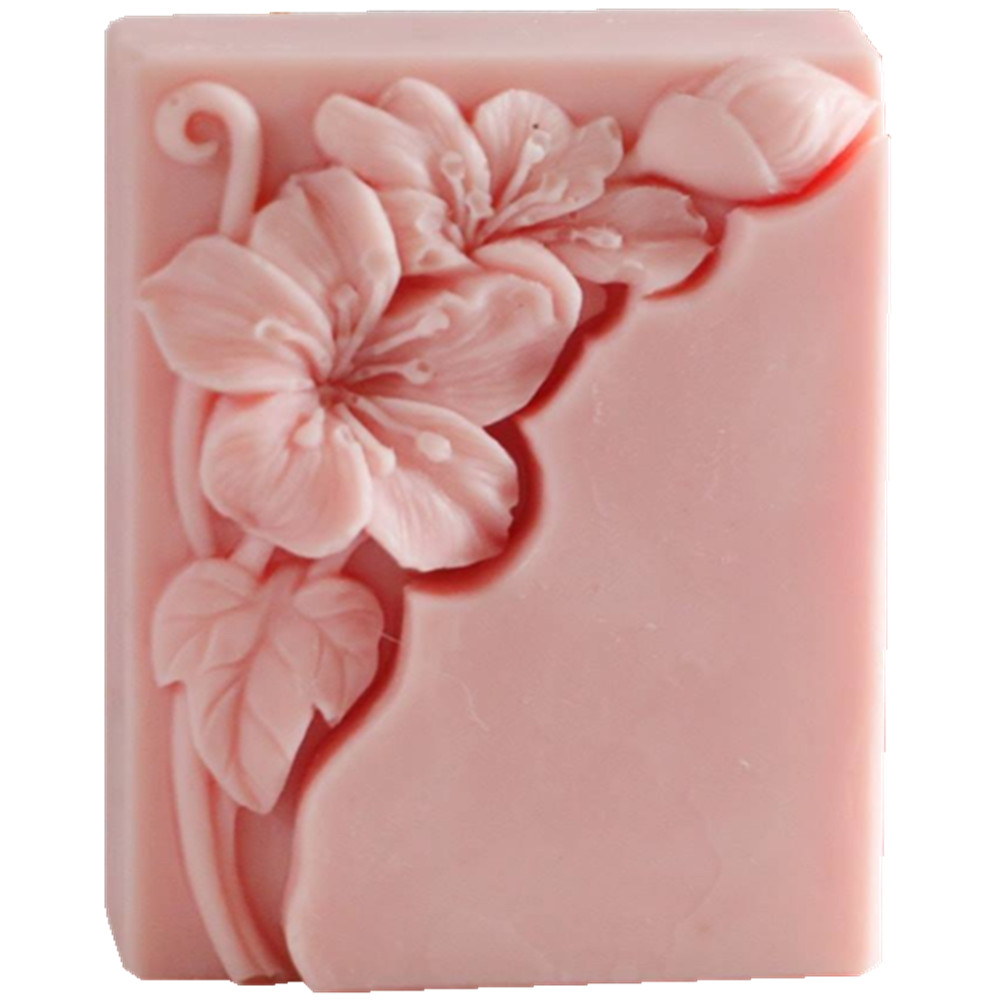 Soap Making Cold Process - Красивая форма для мыла с цветочным